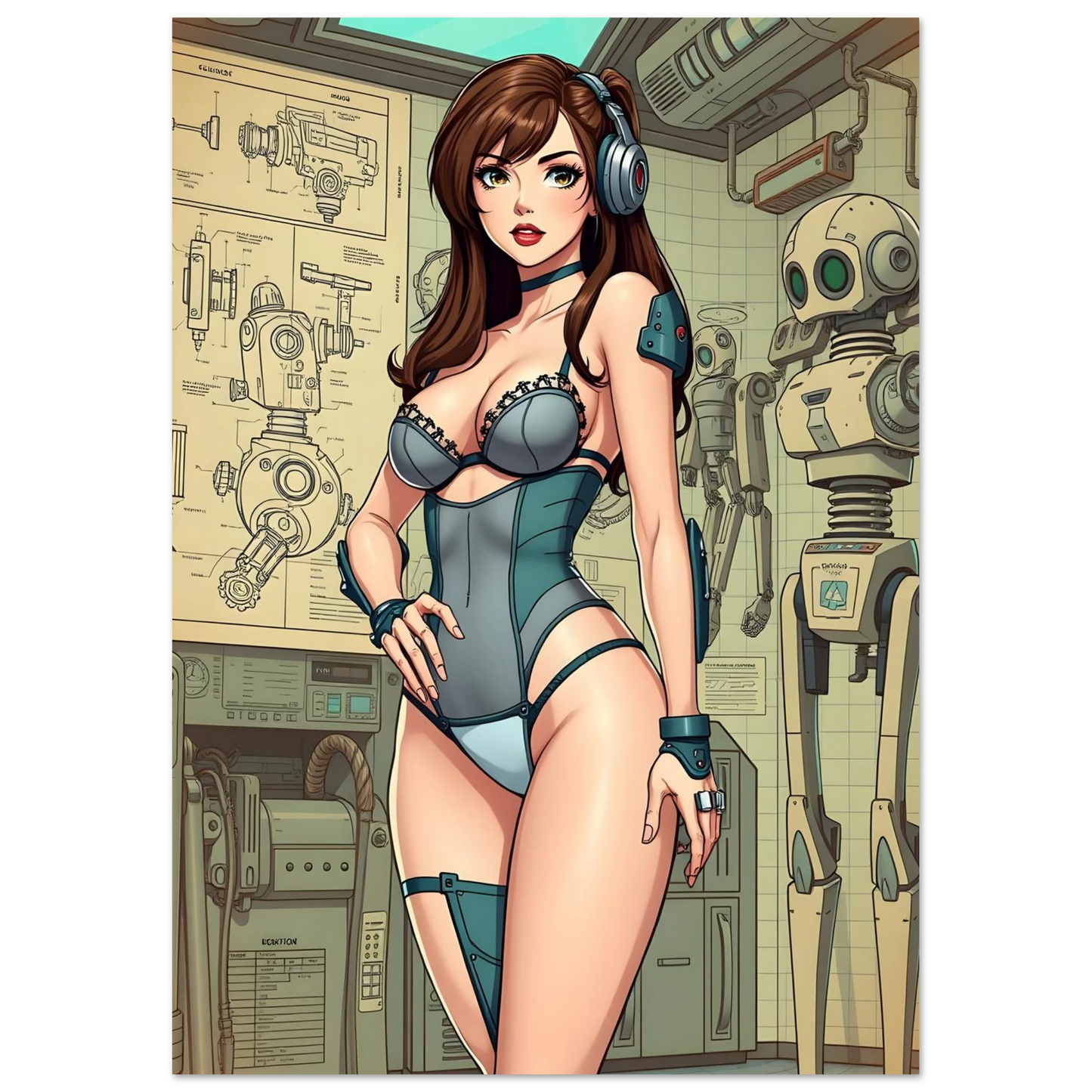 🌸🪐🎀👽Création Anime Rétro Sci-Fi ☄️13 - Aura Studio Déco