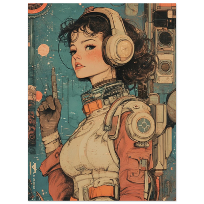✨ RETRO FUTUR MECHA WOMENS — Starship Series #42 - Aura Studio Déco