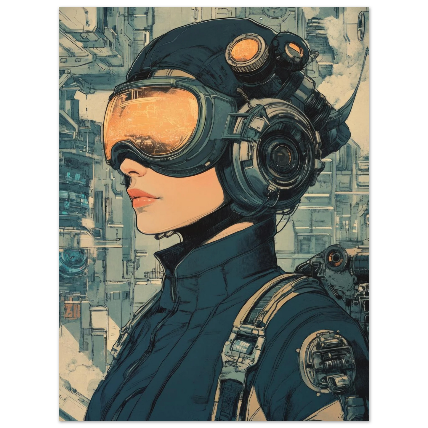 ✨ RETRO FUTUR MECHA WOMENS — Starship Series #20 - Aura Studio Déco