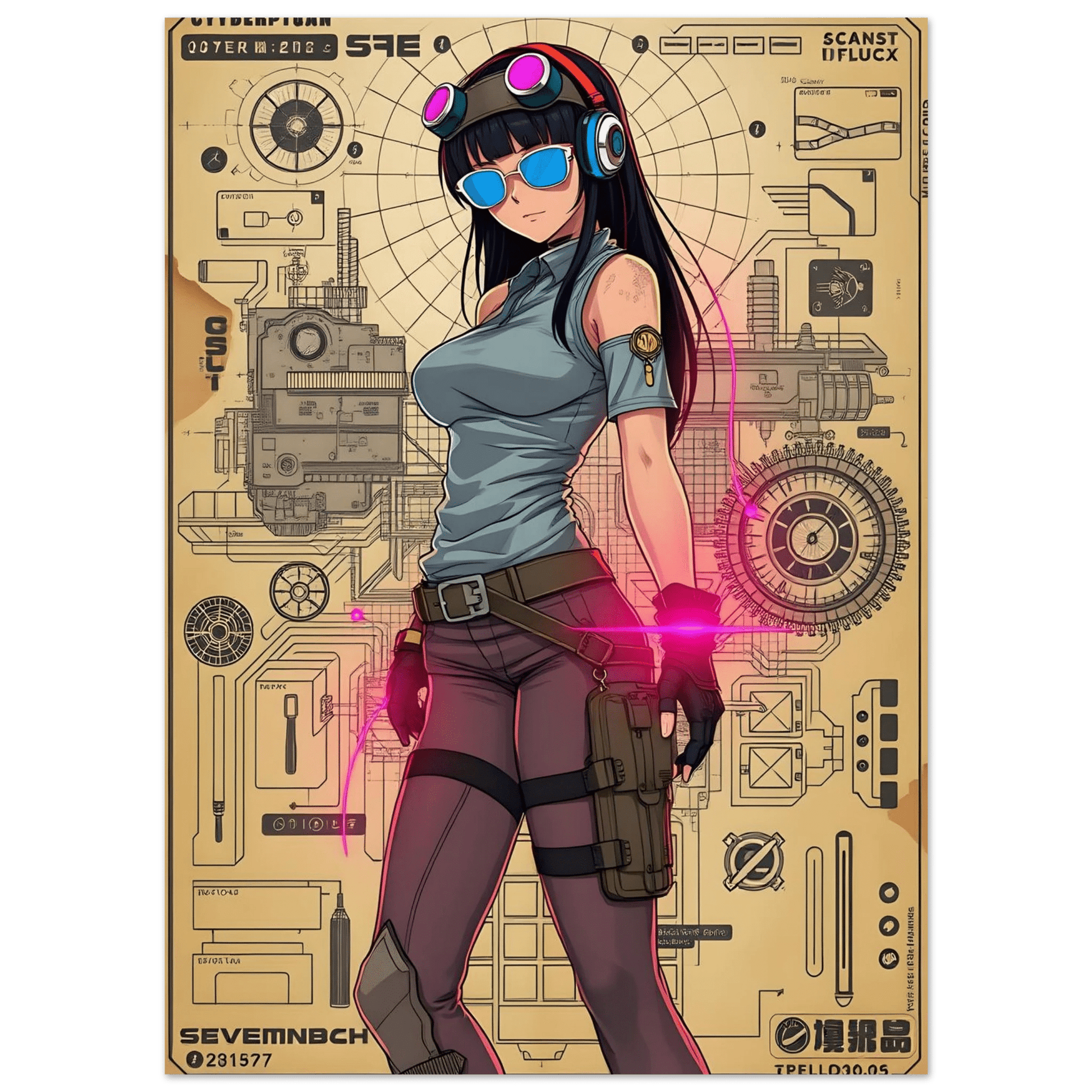 🌸🪐🎀👽Création Anime Rétro Sci-Fi ☄️34 - Aura Studio Déco