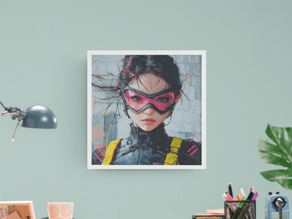 ☢️🧬Affiche Murale Survival Neon Fury Girls #8 - Aura Studio Déco