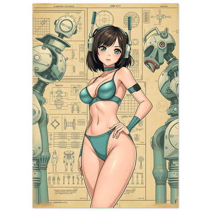 🌸🪐🎀👽Création Anime Rétro Sci-Fi ☄️42 - Aura Studio Déco