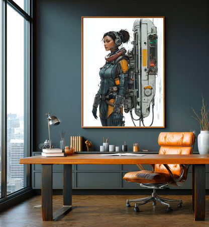 ✨ RETRO FUTUR MECHA WOMENS — Starship Series #10 - Aura Studio Déco