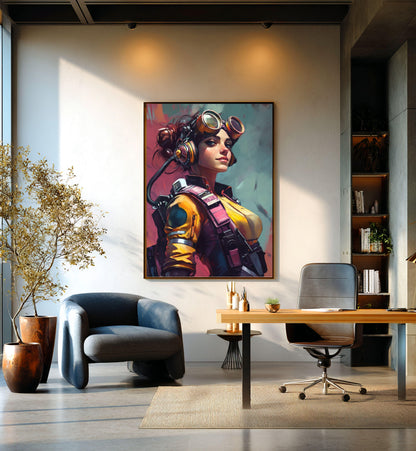 ✨ RETRO FUTUR MECHA WOMENS — Starship Series #06 - Aura Studio Déco
