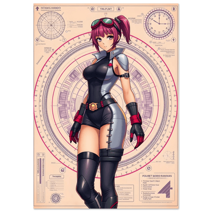 🌸🪐🎀👽Création Anime Rétro Sci-Fi ☄️46 - Aura Studio Déco
