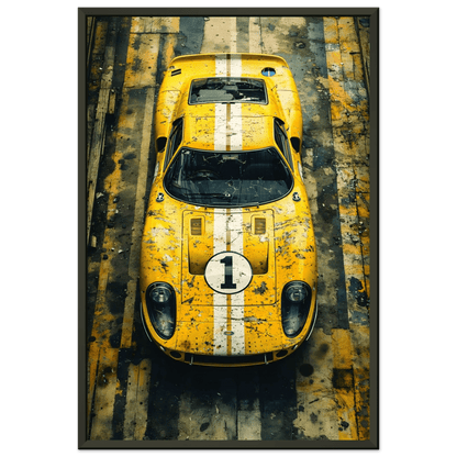 🏎️🏁Affiche Automobile Art' Legend 5 Encadrée - Aura Studio Déco