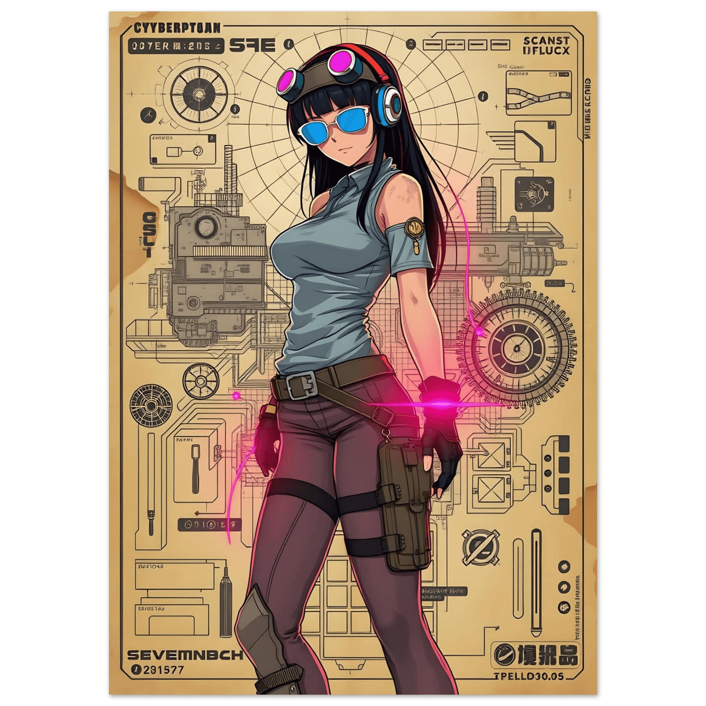 🌸🪐🎀👽Création Anime Rétro Sci-Fi ☄️34 - Aura Studio Déco