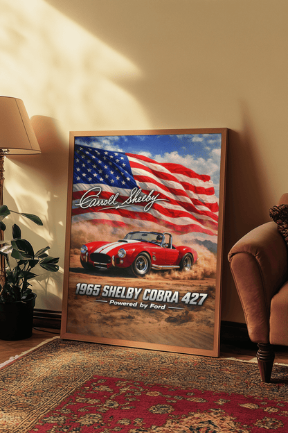 🏆🀣📺 Affiche Automobile Vintage 1965 Legend - Aura Studio Déco