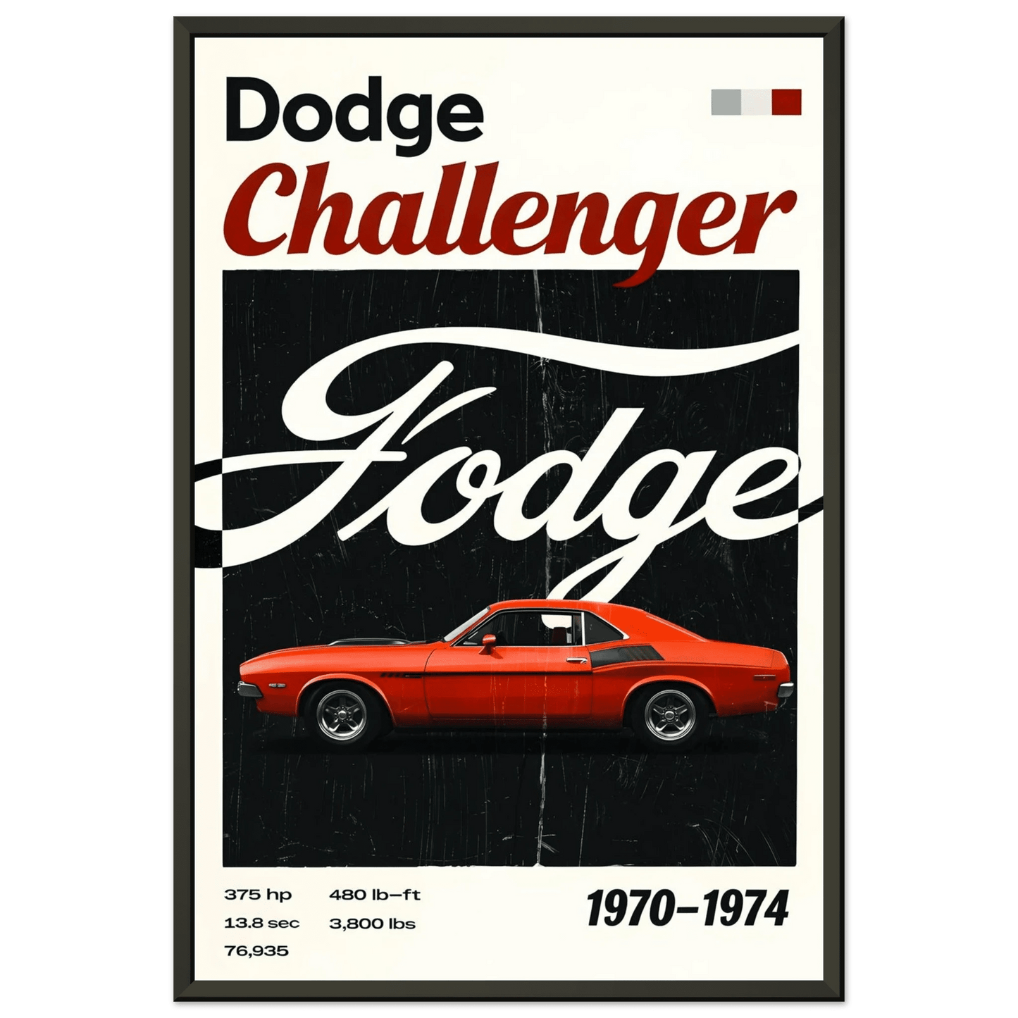 🏎️🏁Affiche Automobile Art' The Fodge Encadrée - Aura Studio Déco