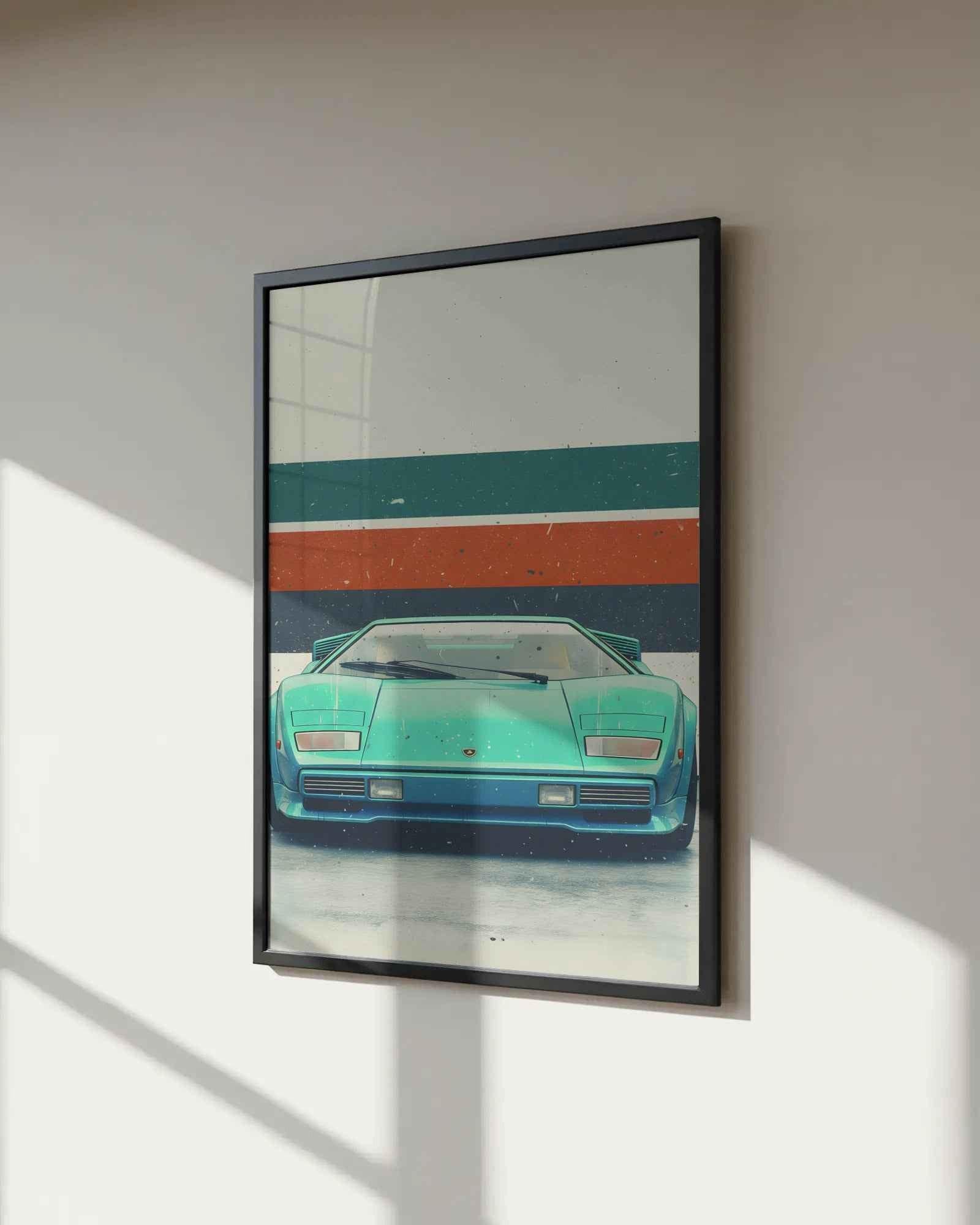 🏆🀣📺 Affiche Automobile Vintage 80's Legend - Aura Studio Déco