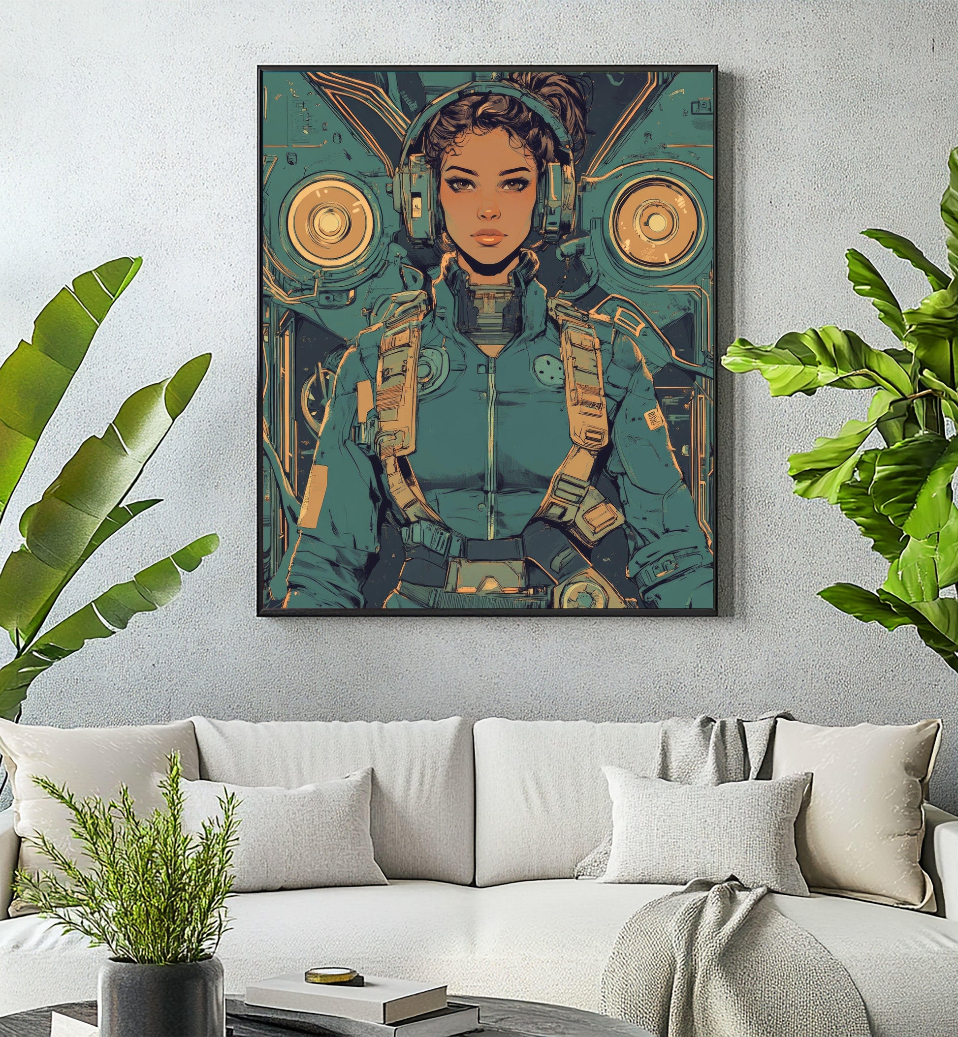 ✨ RETRO FUTUR MECHA WOMENS — Starship Series #14 - Aura Studio Déco