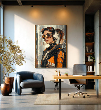 ✨ RETRO FUTUR MECHA WOMENS — Starship Series #15 - Aura Studio Déco