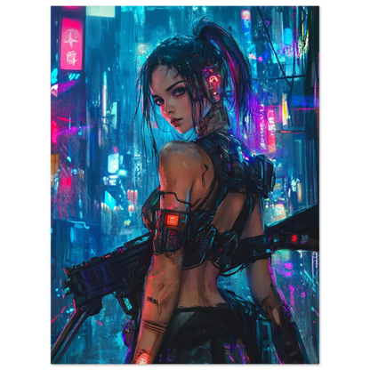 Affiche murale Impresion Cybergirl Ultimate 30☢️ - Aura Studio Déco