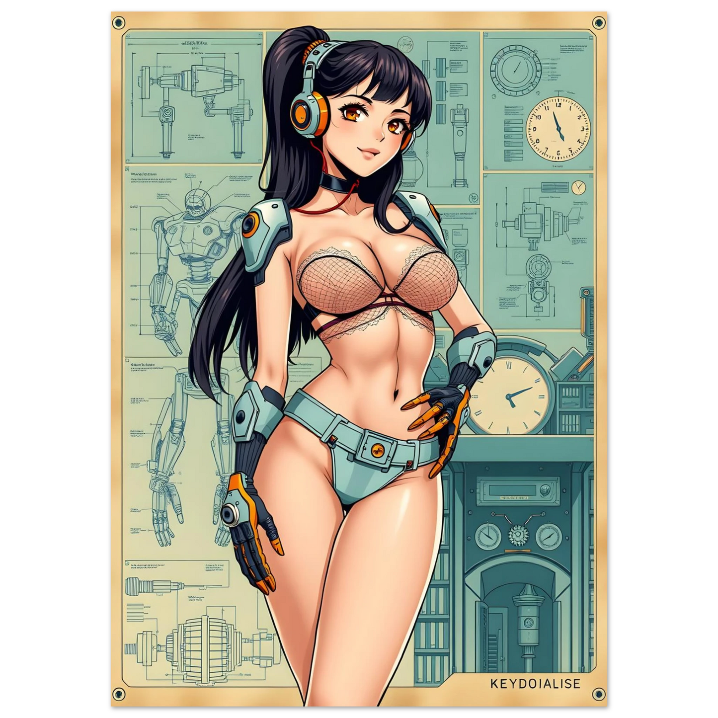 🌸🪐🎀👽Création Anime Rétro Sci-Fi ☄️11 - Aura Studio Déco