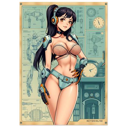 🌸🪐🎀👽Création Anime Rétro Sci-Fi ☄️11 - Aura Studio Déco