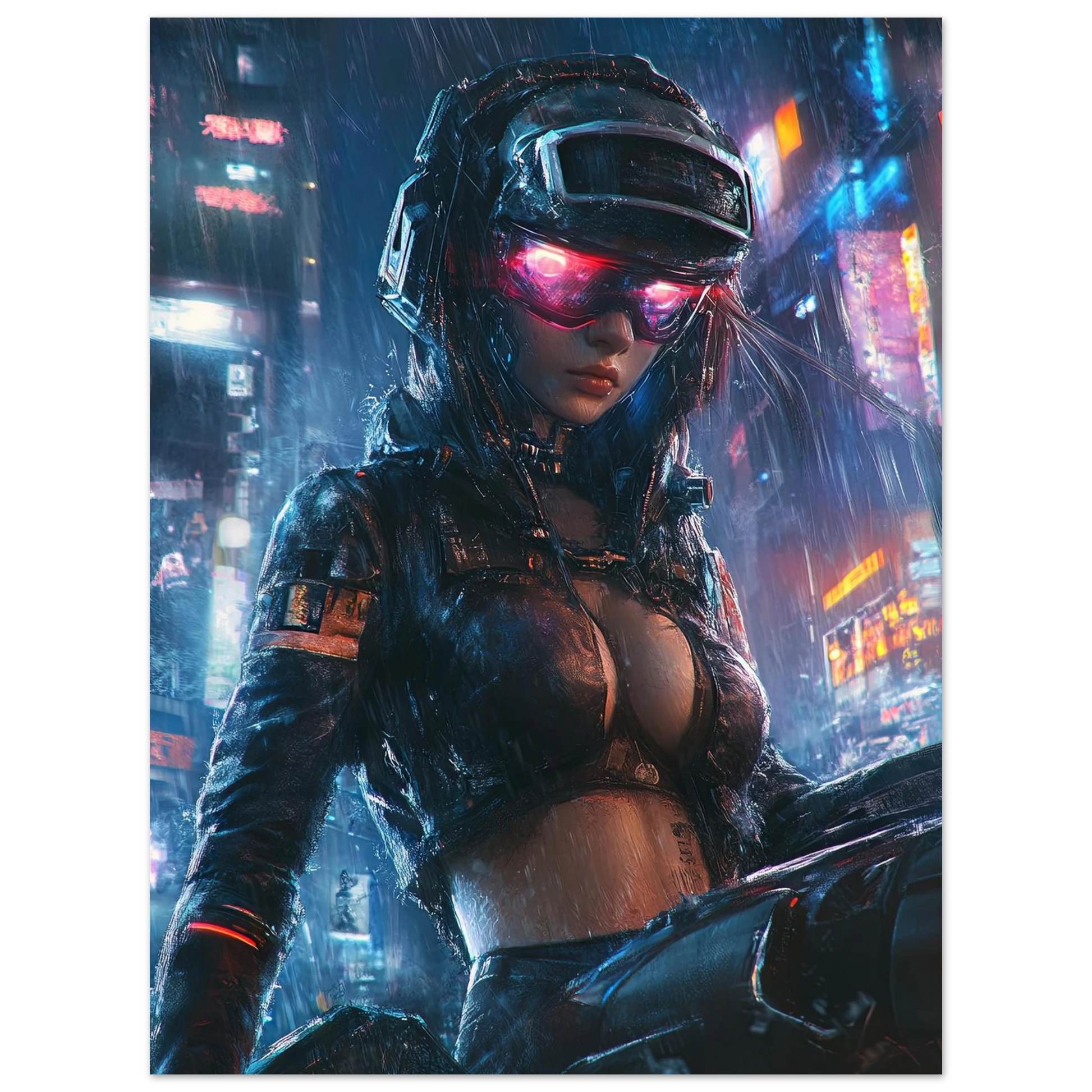 🌃🎮🌐🧬 CYBERPUNK WAR GIRL ULTIMATE SERIE  18☢️ - Aura Studio Déco