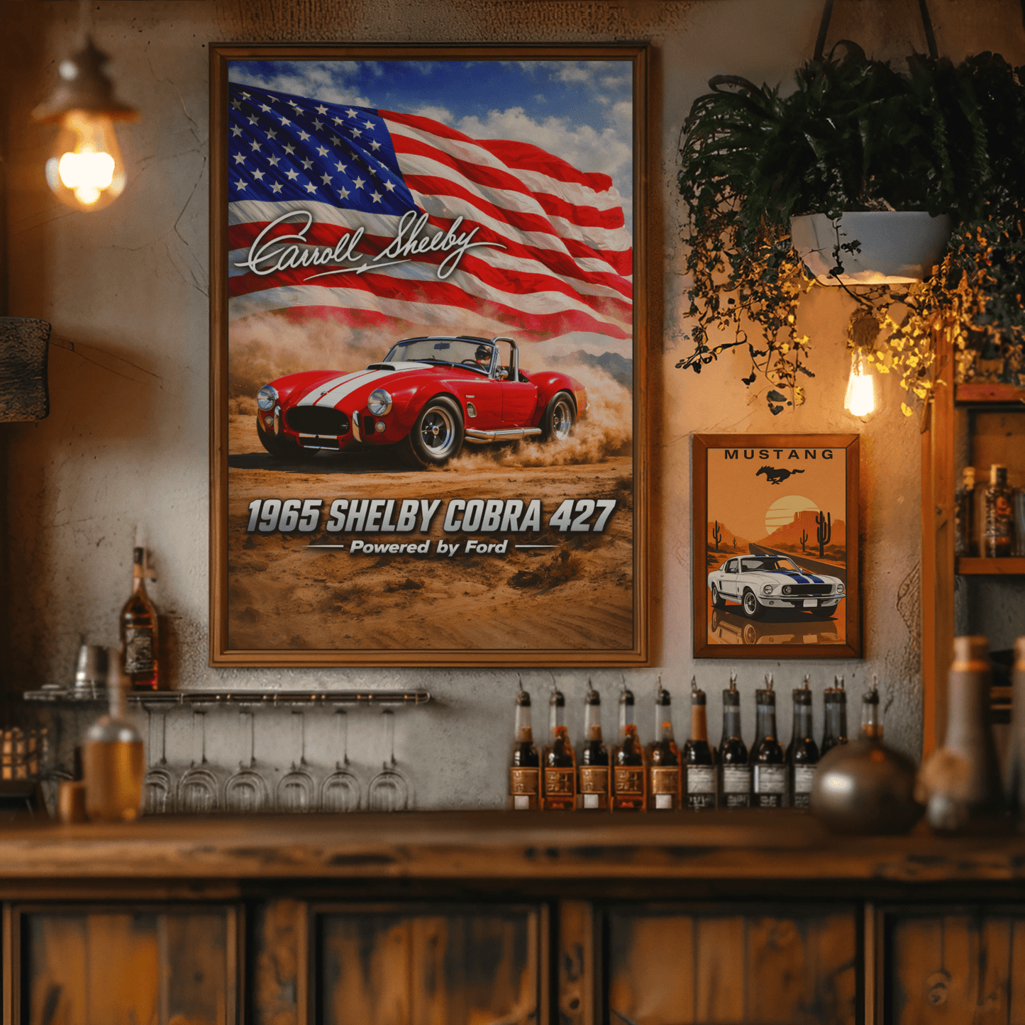 🏆🀣📺 Affiche Automobile Vintage 1965 Legend - Aura Studio Déco