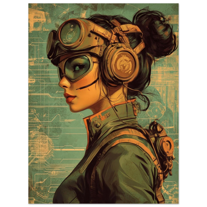 ✨ RETRO FUTUR MECHA WOMENS — Starship Series #43 - Aura Studio Déco