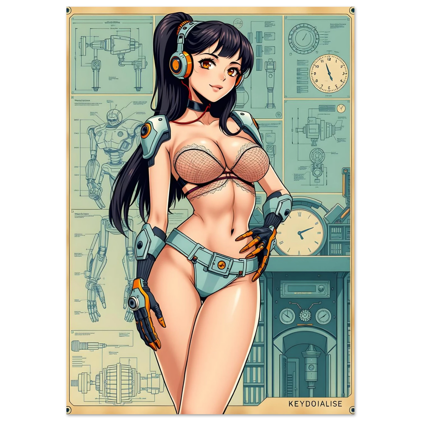 🌸🪐🎀👽Création Anime Rétro Sci-Fi ☄️11 - Aura Studio Déco