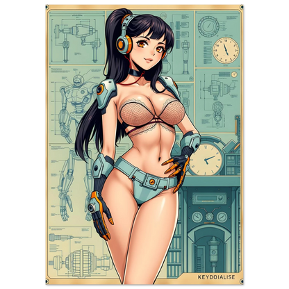 🌸🪐🎀👽Création Anime Rétro Sci-Fi ☄️11 - Aura Studio Déco