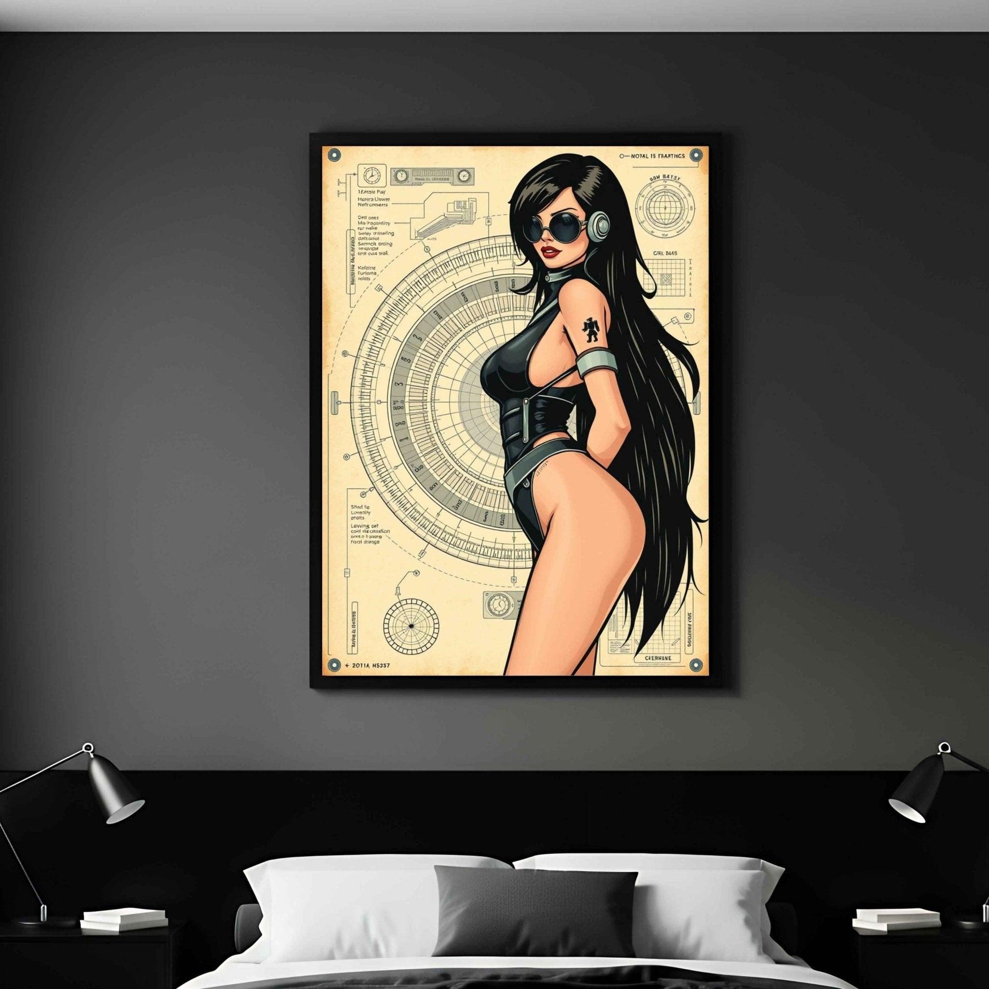 🌸🪐🎀👽Poster Création Anime Rétro Sci-Fi ☄️35 - Aura Studio Déco