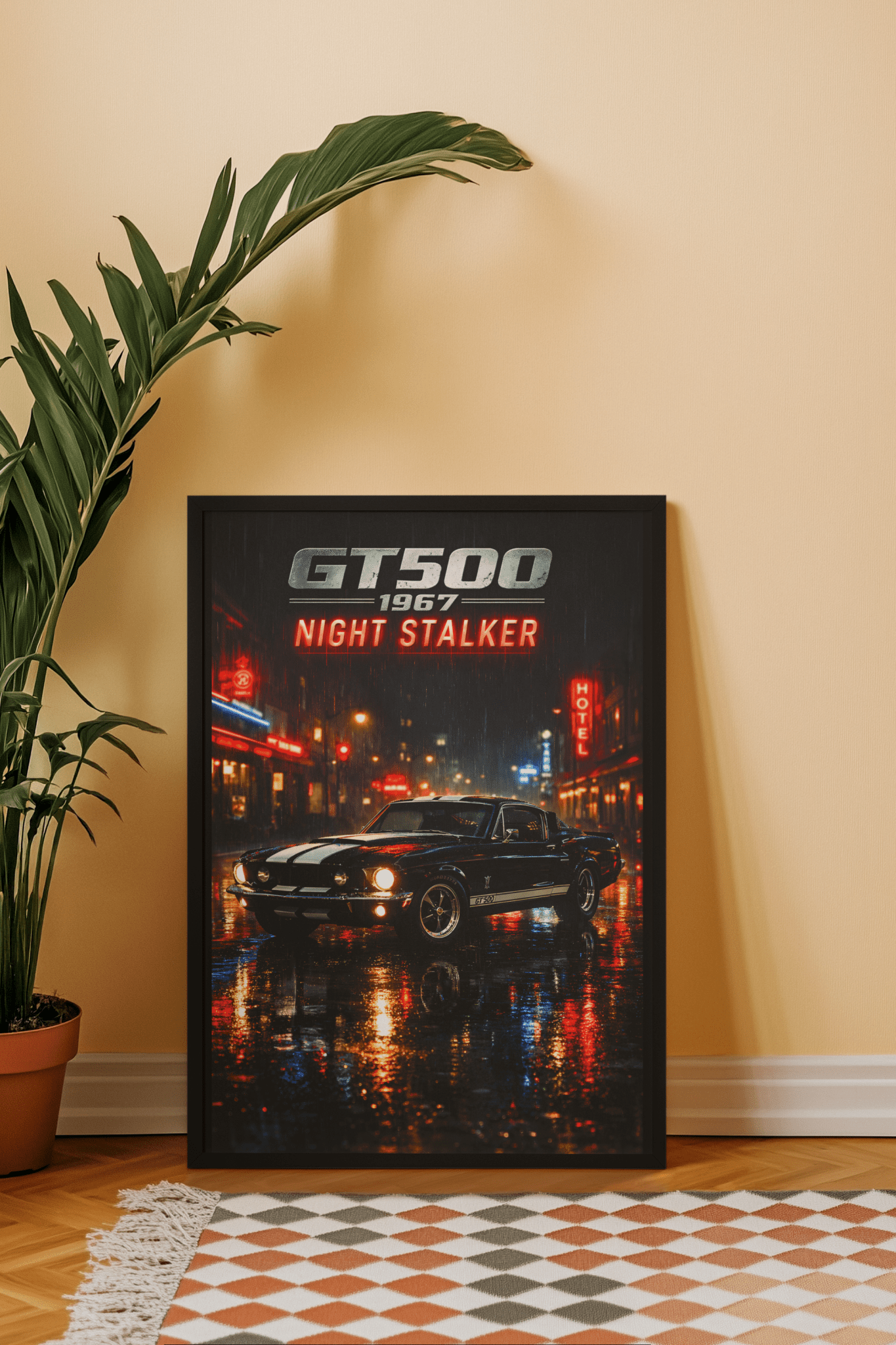 🏆🀣📺 Affiche Automobile Vintage Night Stalker - Aura Studio Déco