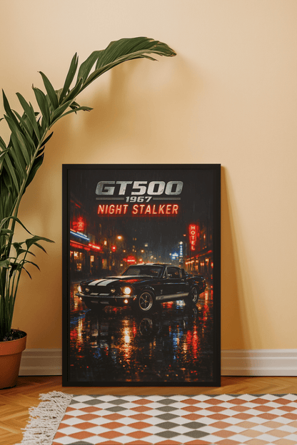 🏆🀣📺 Affiche Automobile Vintage Night Stalker - Aura Studio Déco