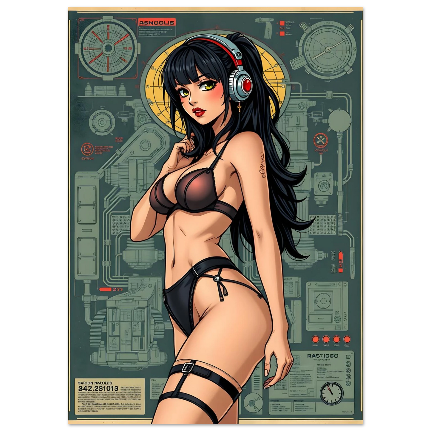🌸🪐🎀👽Création Anime Rétro Sci-Fi ☄️2 - Aura Studio Déco