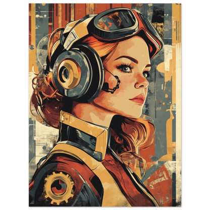 ✨ RETRO FUTUR MECHA WOMENS — Starship Series #23 - Aura Studio Déco