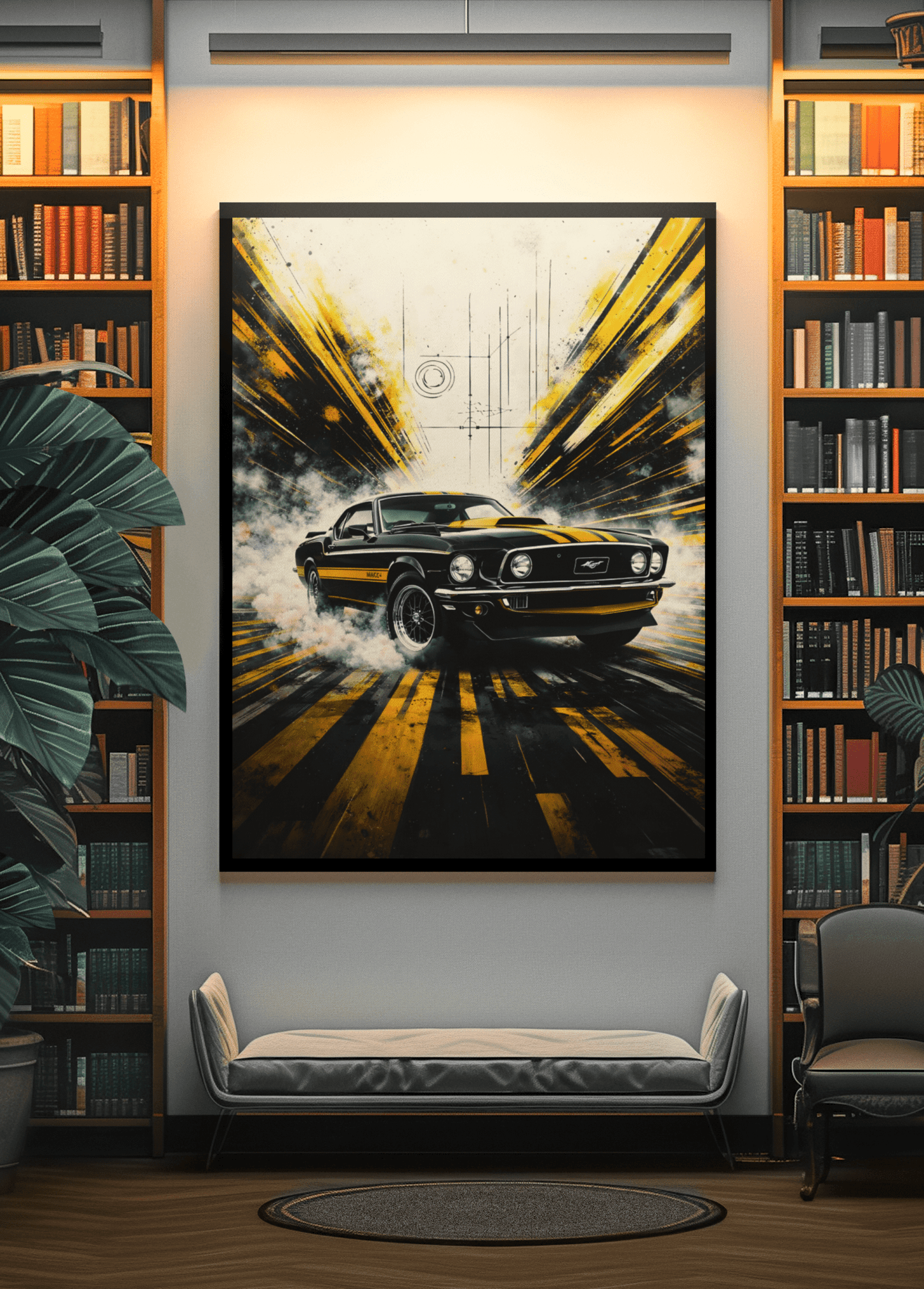 🏆🀣📺 Affiche Automobile Vintage 70's Legend 2 - Aura Studio Déco