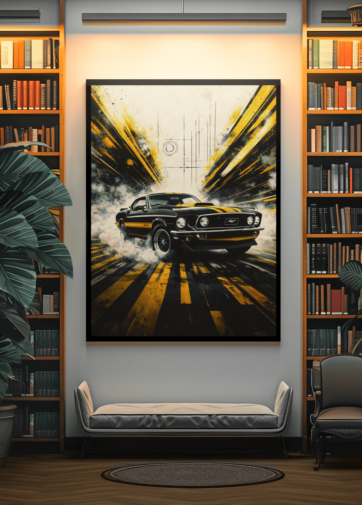 🏆🀣📺 Affiche Automobile Vintage 70's Legend 2 - Aura Studio Déco