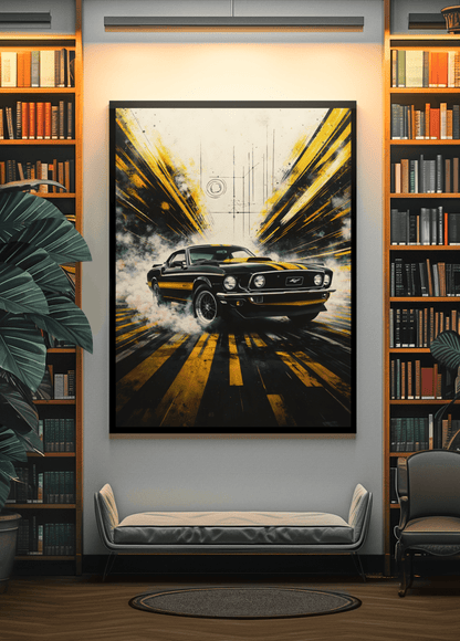 🏆🀣📺 Affiche Automobile Vintage 70's Legend 2 - Aura Studio Déco