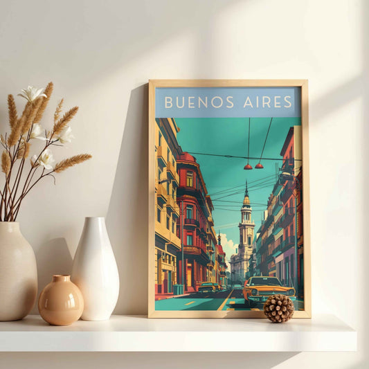 🏝️🗽🎳🛵 Collection Posters Voyage Artistiques - Buenos Aires 💃🏻🇦🇷