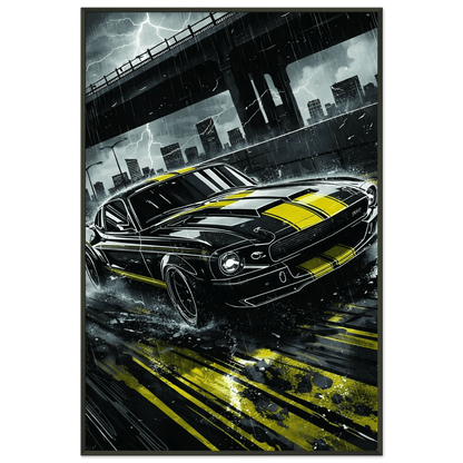 🏎️🏁Affiche Automobile Art' Legend 2 Encadrée - Aura Studio Déco