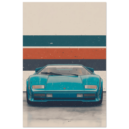 🏆🀣📺 Affiche Automobile Vintage 80's Legend - Aura Studio Déco