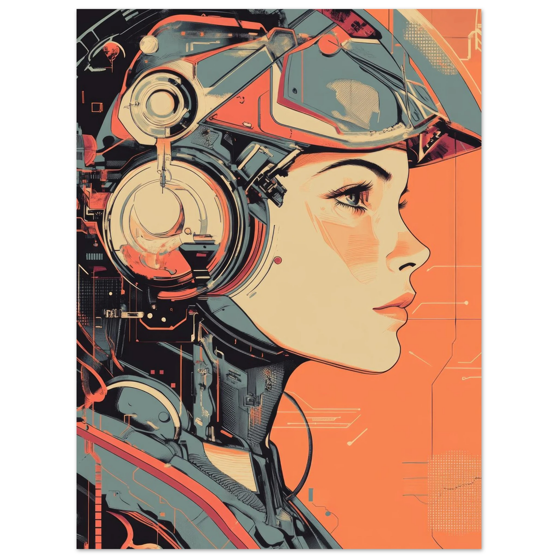 ✨ RETRO FUTUR MECHA WOMENS — Starship Series #73 - Aura Studio Déco