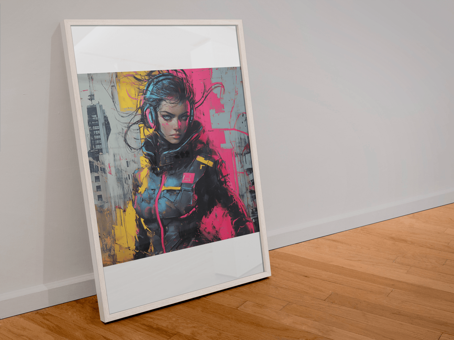 ☢️🧬Affiche Murale Survival Neon Fury Girls #7 - Aura Studio Déco