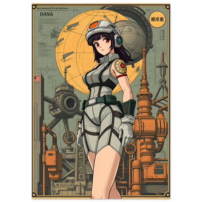 🌸🪐🎀👽 Poster Création Anime Rétro Sci-Fi ☄️19 - Aura Studio Déco