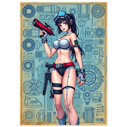 🌸🪐🎀👽Création Anime Rétro Sci-Fi ☄️45 - Aura Studio Déco