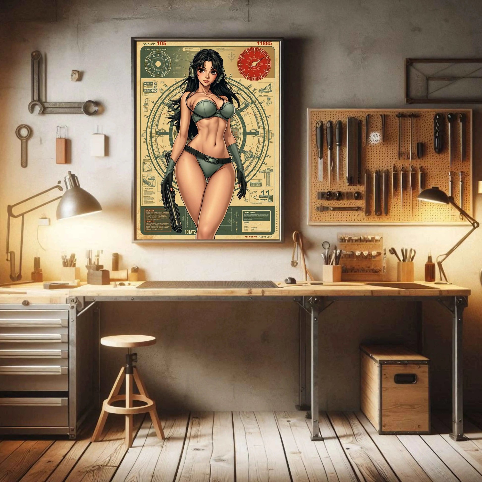 🌸🪐🎀👽Création Anime Rétro Sci-Fi ☄️20 - Aura Studio Déco