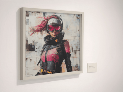 ☢️🧬Affiche Murale Survival Neon Fury Girls #9 - Aura Studio Déco
