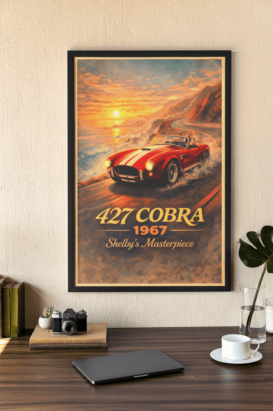 🏎️🏁Affiche Automobile Chef-d'œuvre  Encadrée - Aura Studio Déco