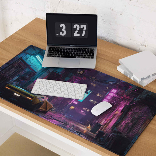 Tapis de souris gamer XXL – Cyberpunk Neon Street 1