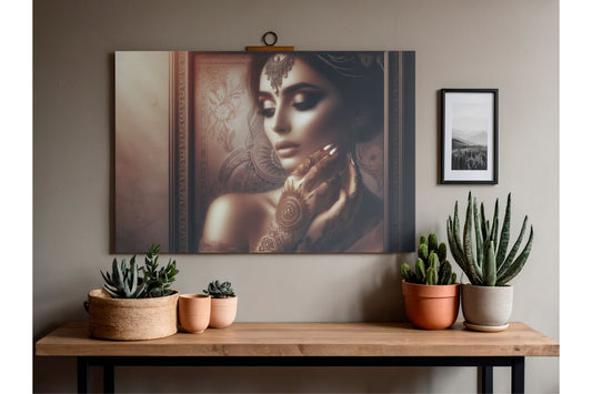 Henna Woman – Poster portrait oriental chic