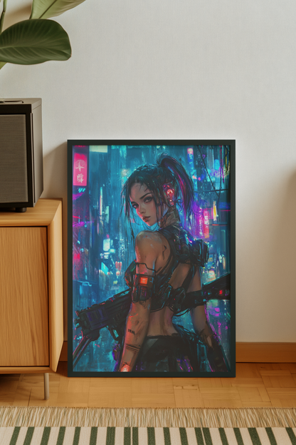 Affiche murale Impresion Cybergirl Ultimate 30☢️ - Aura Studio Déco