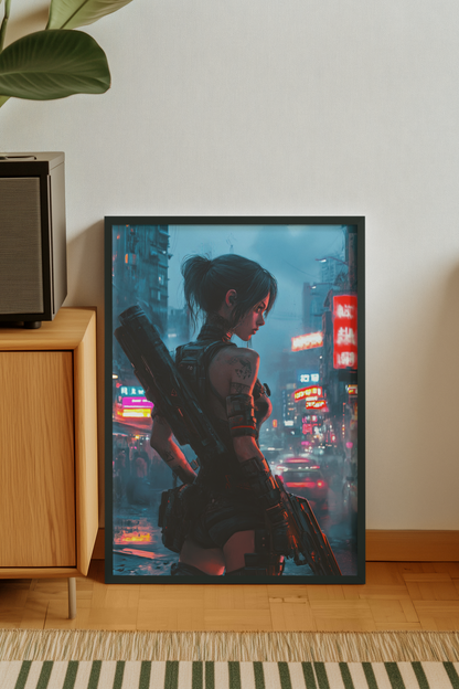 Affiche murale Impresion Cybergirl Ultimate  27☢️ - Aura Studio Déco