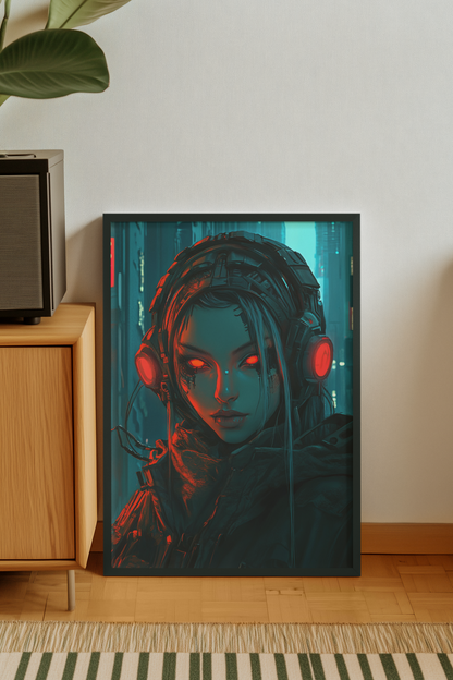 Affiche murale Impresion Cybergirl Ultimate SERIE 26☢️ - Aura Studio Déco