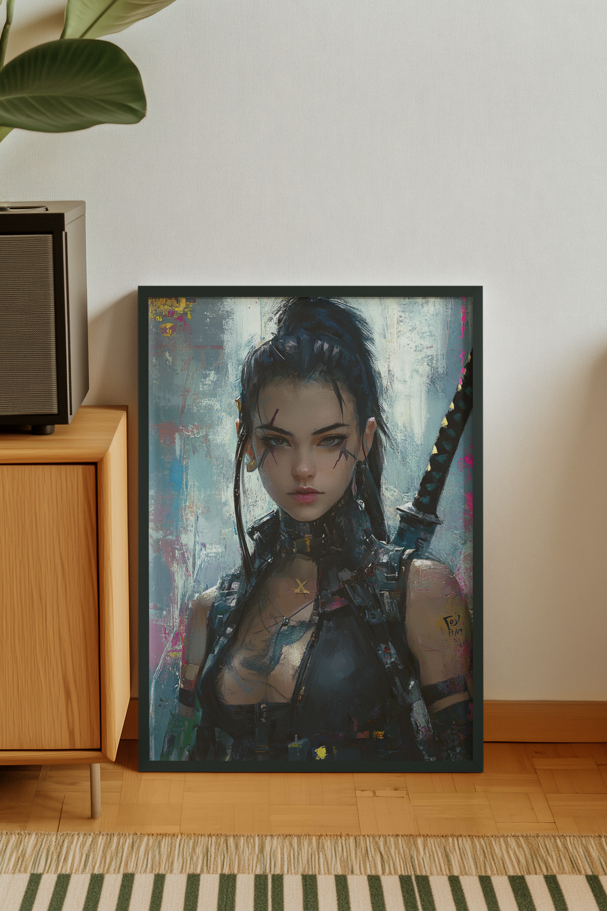 🧬Affiche Murale CYBERGIRL ULTIMATE SERIE  20☢️ - Aura Studio Déco