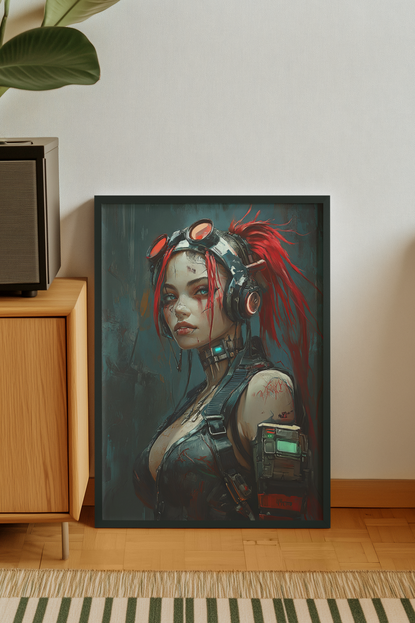 🌃Affiche Murale CYBERPUNK WAR GIRL ULTIMATE SERIE  19☢️ - Aura Studio Déco