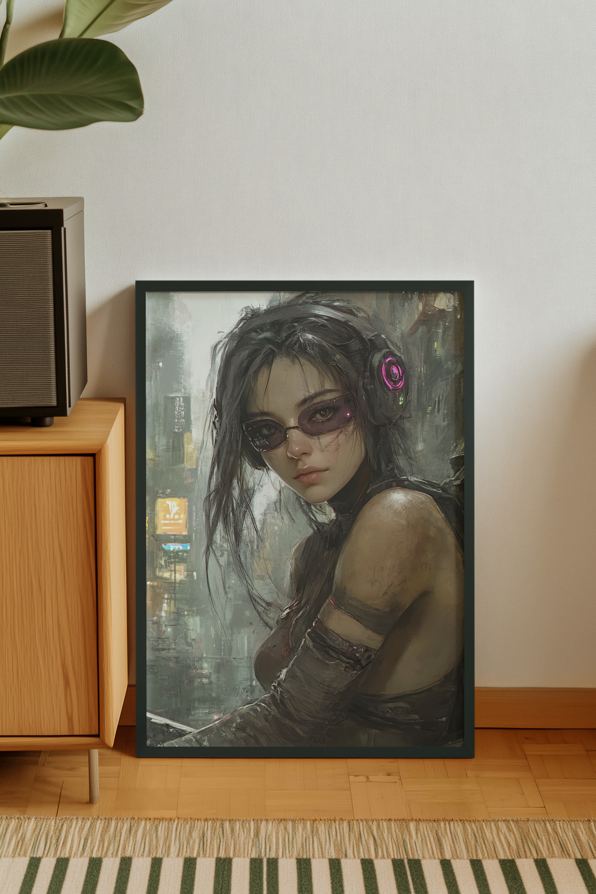 🧬 Impression CYBERPUNK WAR GIRL ULTIMATE SERIE #34 - Aura Studio Déco
